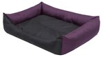 Hobbydog guļvieta Eco L, 62x43 cm, violetas/melnas krāsas