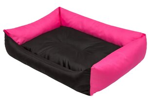 Hobbydog guļvieta Eco XXL, 105x75 cm, rozā/melnas krāsas cena un informācija | Suņu gultas, spilveni, būdas | 220.lv