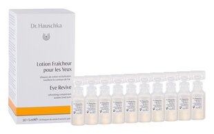 Nomierinošas ampulas ādai ap acīm Dr. Hauschka Eye Revive 10x5 ml cena un informācija | Sejas maskas, acu maskas | 220.lv