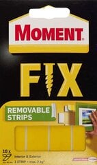 MOMENT Fix Removable 10 gab. abpusējas sloksnes cena un informācija | Izolācijas materiāli | 220.lv