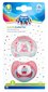 Canpol Babies silikona simetrisks knupītis 6-18 mēn., 2 gab., koraļļu krāsas, 23/955 цена и информация | Knupīši | 220.lv