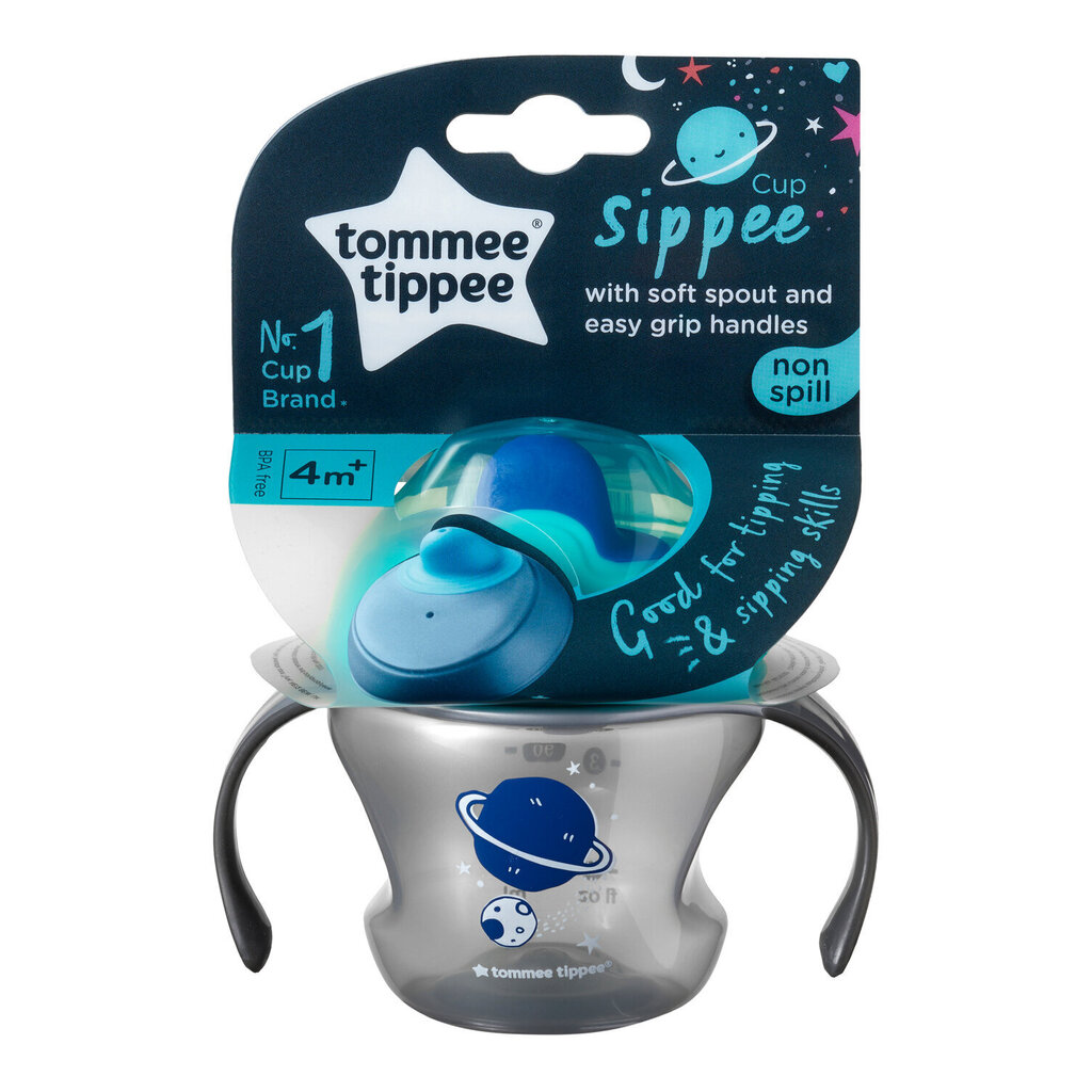 Krūze zēnam Tommee Tippee Weaning Sippee, 447151, 4m +, 150 ml цена и информация | Bērnu pudelītes un to aksesuāri | 220.lv