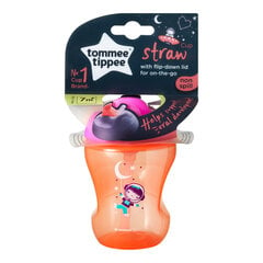 Tommee Tippee самостоятельная чашка с соломенной для девочки 7м+, 230мл, 447154 цена и информация | Бутылочки и аксессуары | 220.lv