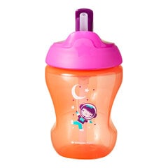 Tommee Tippee самостоятельная чашка с соломенной для девочки 7м+, 230мл, 447154 цена и информация | Бутылочки и аксессуары | 220.lv