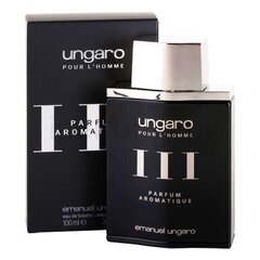 Tualetes ūdens vīriešiem Emanuel Ungaro pour l'Homme III Parfum Aromatique EDT 100 ml cena un informācija | Emanuel Ungaro Smaržas, kosmētika | 220.lv