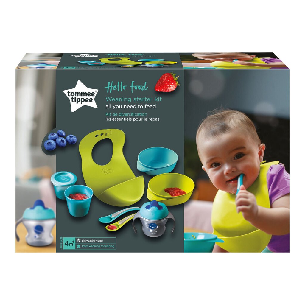 Tommee Tippee barošanas komplekts hello food цена и информация | Bērnu pudelītes un to aksesuāri | 220.lv