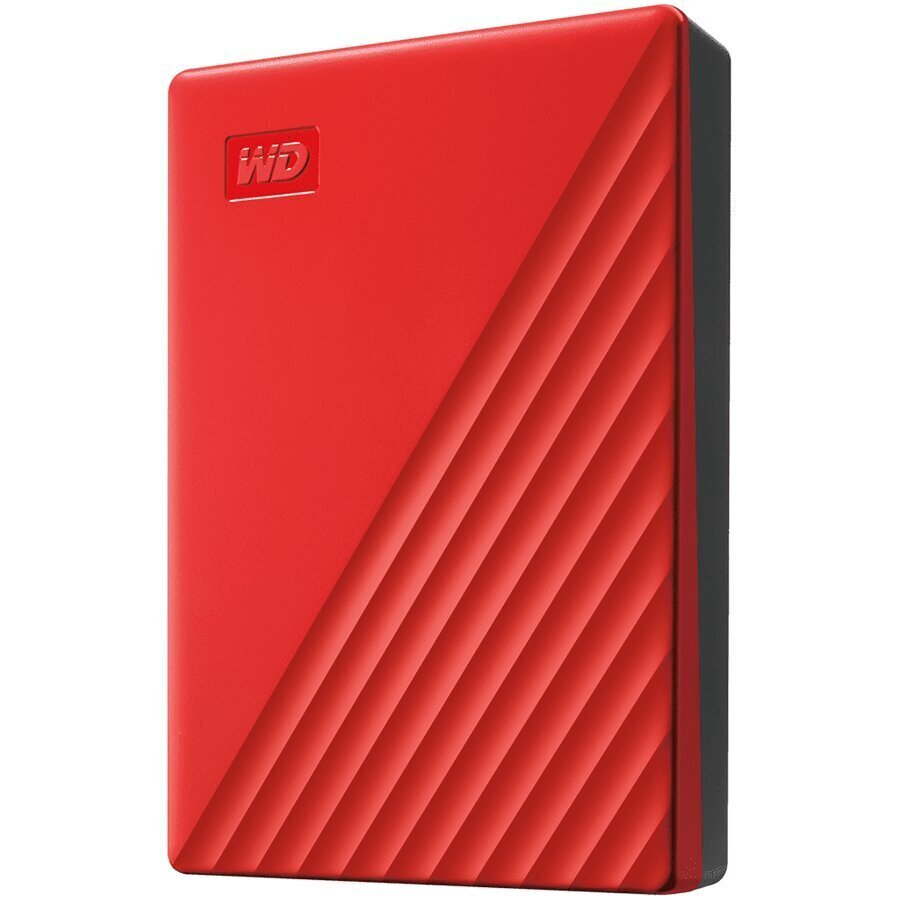 WD My Passport 4TB, USB 3.2, sarkans цена и информация | Ārējie cietie diski | 220.lv