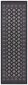 Nouristan Mirkan paklājs-celiņš Sao Buchara 80x250 cm, melns cena un informācija | Paklāji | 220.lv