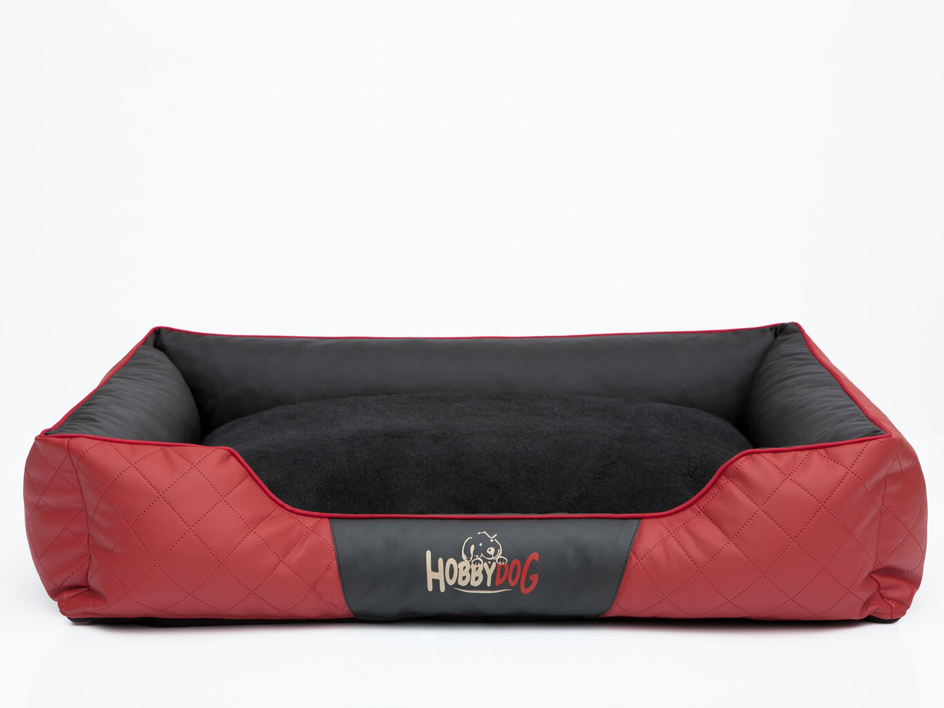 Guļvieta Cesar Exclusive R3, 95x73 cm, melna/sarkana cena un informācija | Suņu gultas, spilveni, būdas | 220.lv