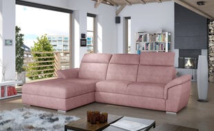 Мягкий угловой диван Trevisco, светло-розовый цена и информация | Угловые диваны | 220.lv