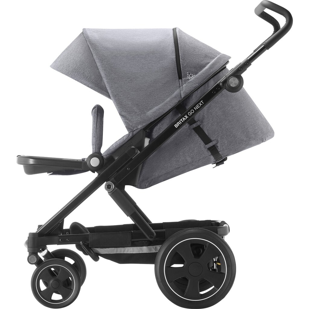 Britax Romer universālie rati Go Next², Black/grey melange cena un informācija | Bērnu rati | 220.lv