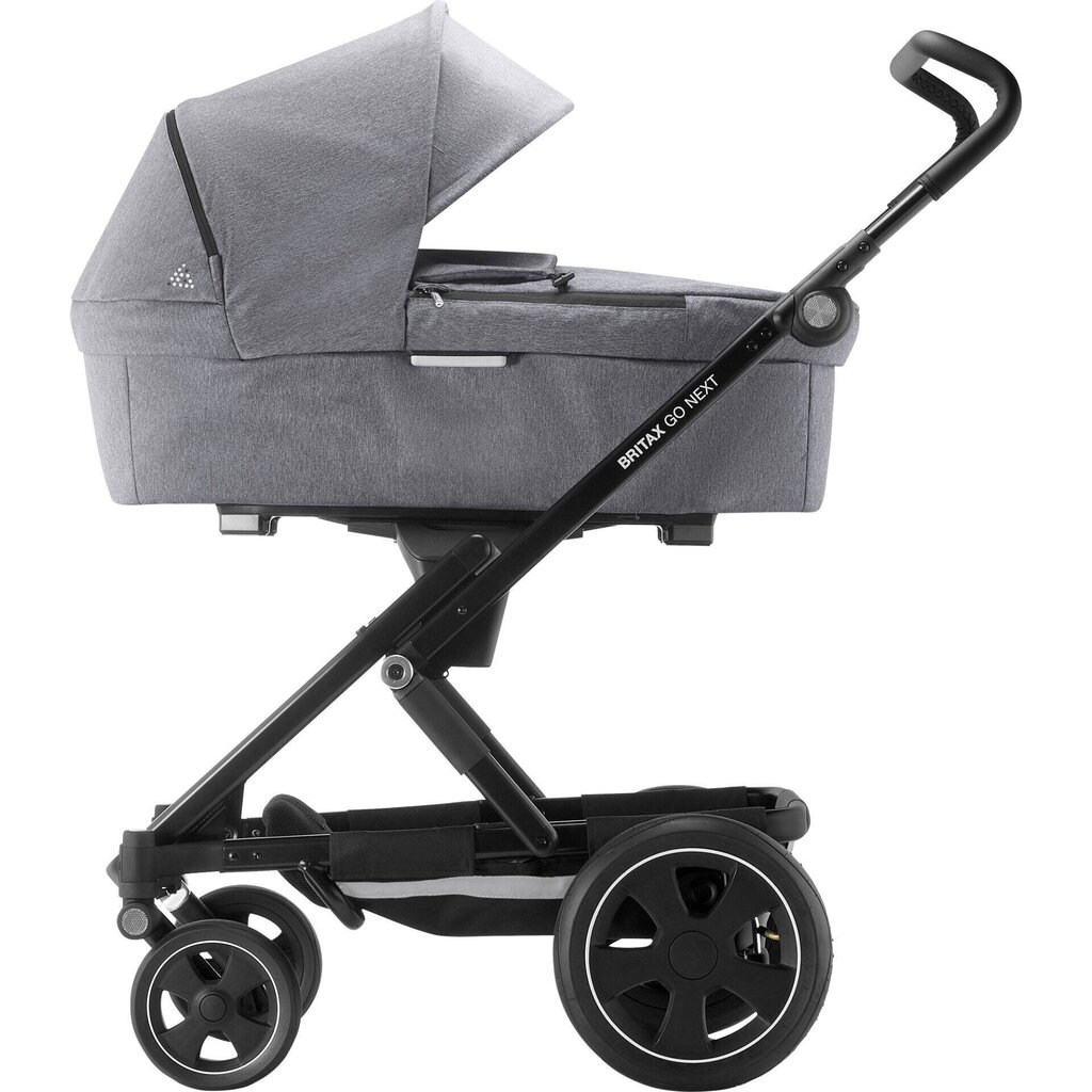 Britax Romer universālie rati Go Next², Black/grey melange cena un informācija | Bērnu rati | 220.lv