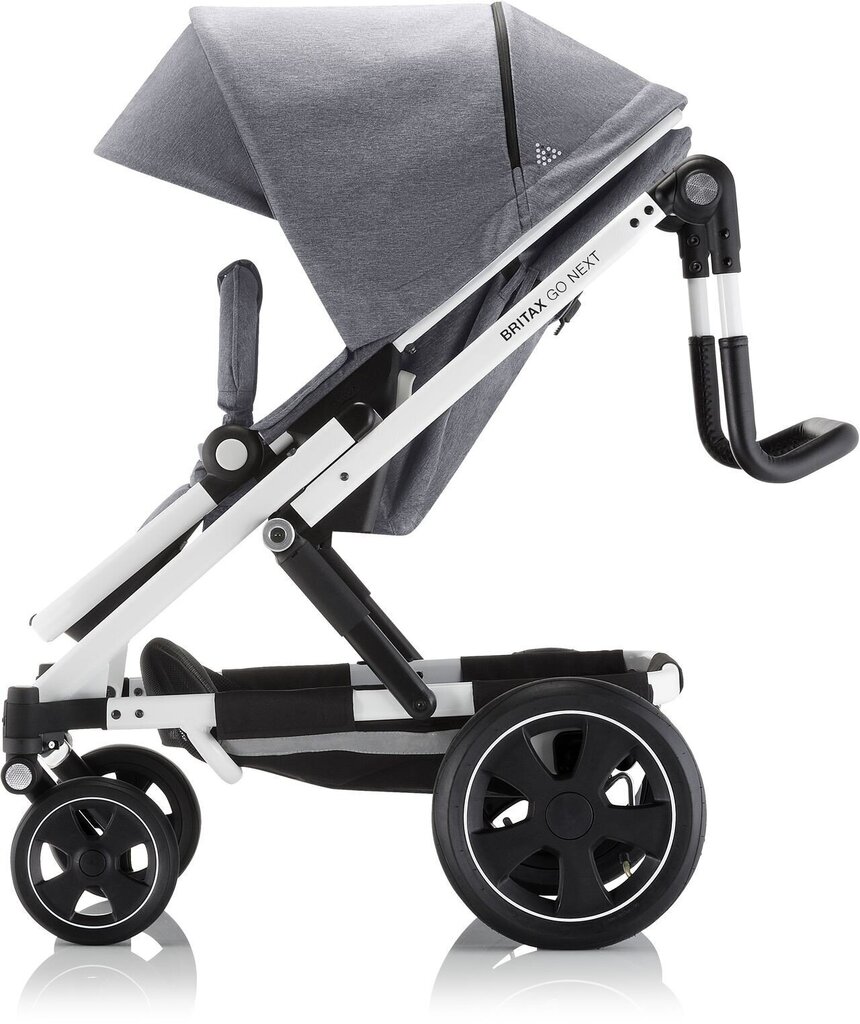 Britax Romer universālie rati Go Next², Black/grey melange cena un informācija | Bērnu rati | 220.lv