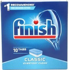 Finish trauku mazgājamās mašīnas tabletes Classic, 10 gab. цена и информация | Средства для мытья посуды | 220.lv