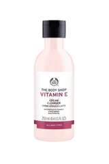 Krēmīgs sejas tīrīšanas līdzeklis The Body Shop Vitamin E 250 ml cena un informācija | Sejas ādas kopšana | 220.lv