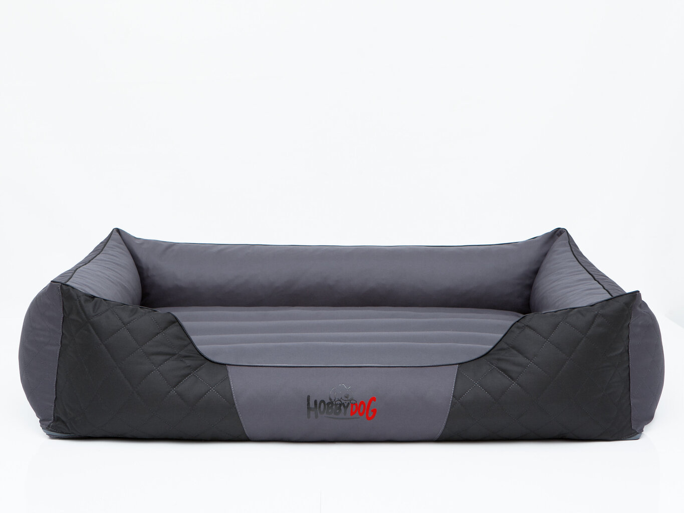 Hobbydog guļvieta Premium XXL, pelēka/melna, 110x90 cm cena un informācija | Suņu gultas, spilveni, būdas | 220.lv