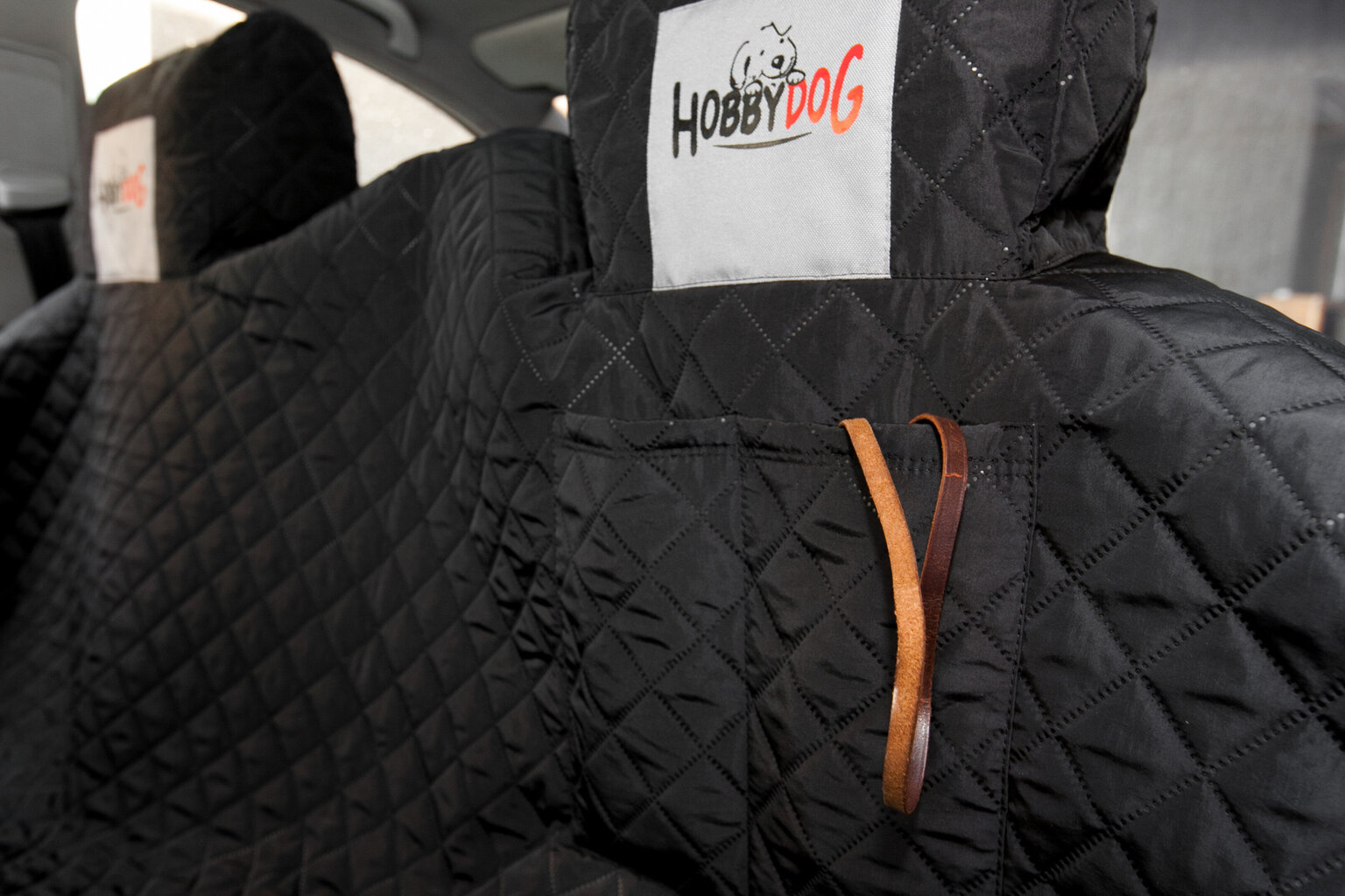 Hobbydog automašīnas sēdekļu pārvalks ar malām, melns, 220x140 cm цена и информация | Ceļojumu piederumi | 220.lv