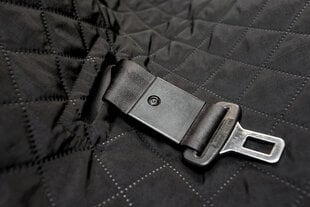 Hobbydog automašīnas sēdekļu pārvalks ar malām un velcro rāvējslēdzēju, melns, 220x140 cm cena un informācija | Ceļojumu piederumi | 220.lv