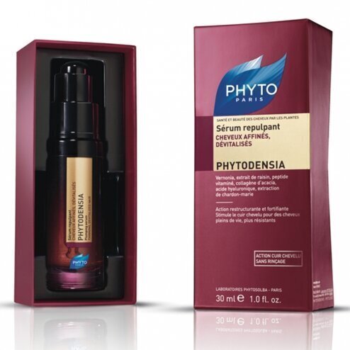 Serums smalkiem matiem Phyto Phytodensia Plumping Serum 30 ml cena un informācija | Matu uzlabošanai | 220.lv