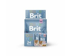 Brit Premium Cat Delicate консервы для кошек в мешочке Chicken for Kitten 85г x 24шт цена и информация | Консервы для котов | 220.lv