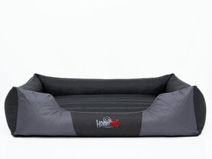 Hobbydog лежак Premium XXL, черный/серый, 110х90 см цена и информация | Лежаки, домики | 220.lv