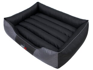 Лежак Hobbydog Premium XL, черный / серый, 85x65 см цена и информация | Лежаки, домики | 220.lv