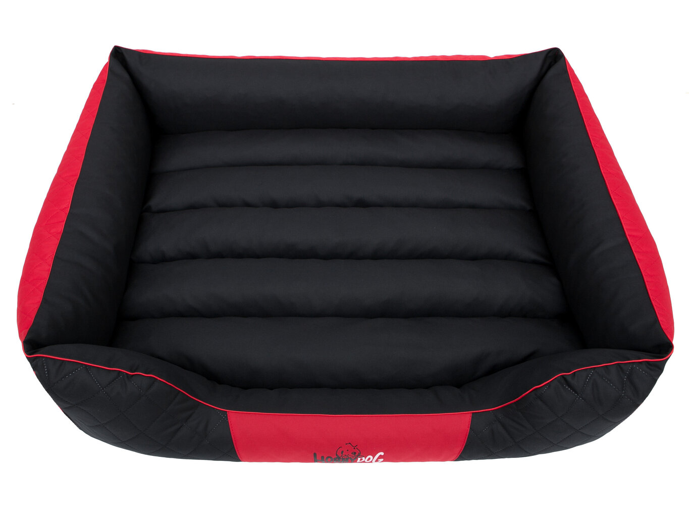 Hobbydog guļvieta Premium L, sarkana/melna, 65x50 cm цена и информация | Suņu gultas, spilveni, būdas | 220.lv