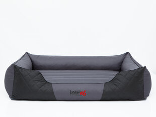 Лежак Hobbydog Premium XL, серый / черный, 85x65 см цена и информация | Лежаки, домики | 220.lv