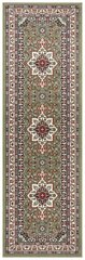 Nouristan Mirkan paklājs-celiņš Parun Tabriz 80x250 cm, zaļš cena un informācija | Paklāji | 220.lv