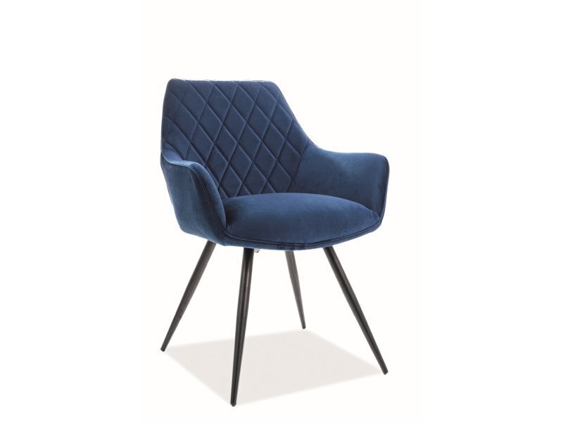 2-u krēslu komplekts Signal Meble Linea, zils cena un informācija | Virtuves un ēdamistabas krēsli | 220.lv