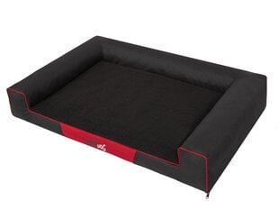 Лежак Hobbydog Victoria Exclusive XL, черный, 100x66 см цена и информация | Лежаки, домики | 220.lv