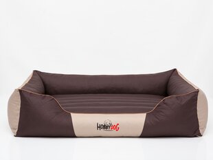 Лежак Hobbydog Premium XL, коричневый / бежевый, 85x65 см цена и информация | Лежаки, домики | 220.lv