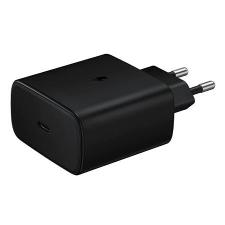 Oriģināls Tīkla Lādētājs + Type-C Vads, Samsung EP-TA845XBEGWW Quick Charge 3.0 / 45W, melns (EU Blister) цена и информация | Lādētāji un adapteri | 220.lv