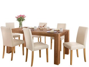 Комплект в столовую Notio Living Matrix 180, светло-коричневый цена и информация | Комплекты мебели для столовой | 220.lv