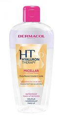 Divfāzu micelārais ūdens Dermacol Hyaluron Therapy 3D 200 ml cena un informācija | Sejas ādas kopšana | 220.lv