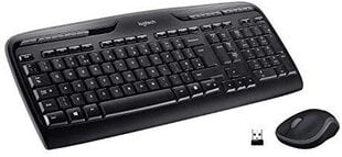 Беспроводная клавиатура и мышь Logitech Combo MK330, Черная цена и информация | Клавиатуры | 220.lv