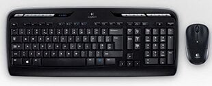Беспроводная клавиатура и мышь Logitech Combo MK330, Черная цена и информация | Клавиатуры | 220.lv