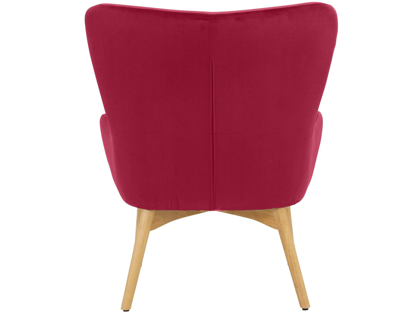 Krēsls ar kāju balstu Notio Living Newman, sarkans cena un informācija | Atpūtas krēsli | 220.lv