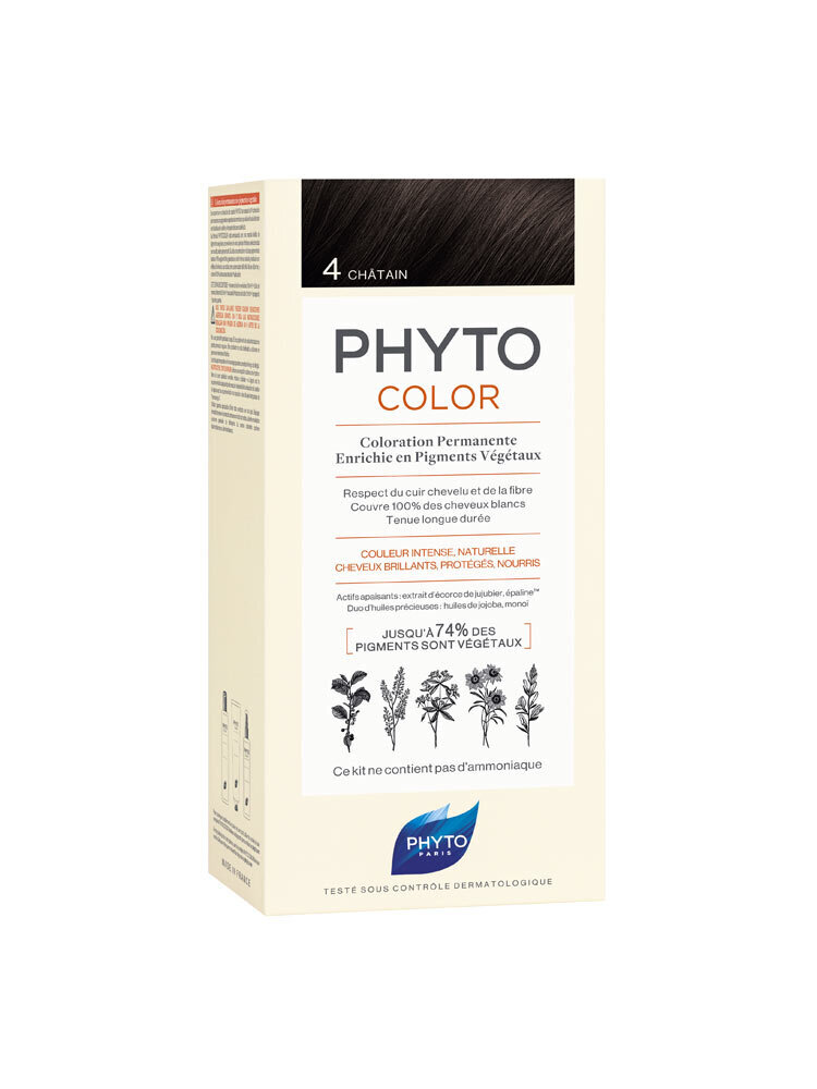 Matu krāsa Phyto Color Nr.4.0 cena un informācija | Matu krāsas | 220.lv