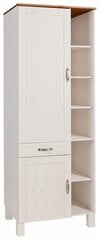Шкафчик Notio Living Dennis 60, белый /коричневый цена и информация | Кухонные шкафчики | 220.lv