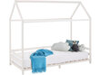 Bērnu gulta - mājiņa Notio Living Ellen ar žogu, balta цена и информация | Bērnu gultas | 220.lv