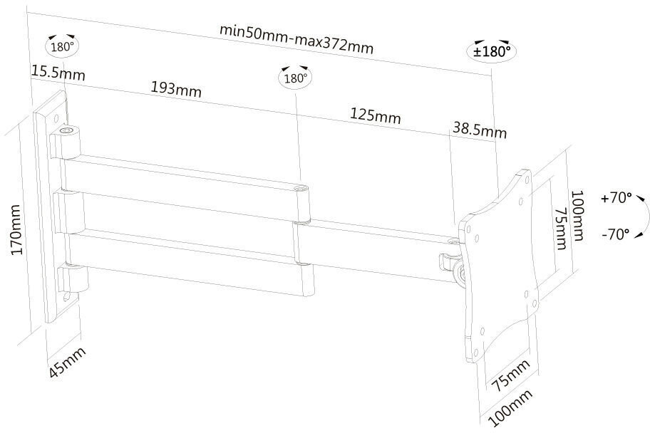 NewStar FPMA-W830 cena un informācija | Monitora turētāji | 220.lv