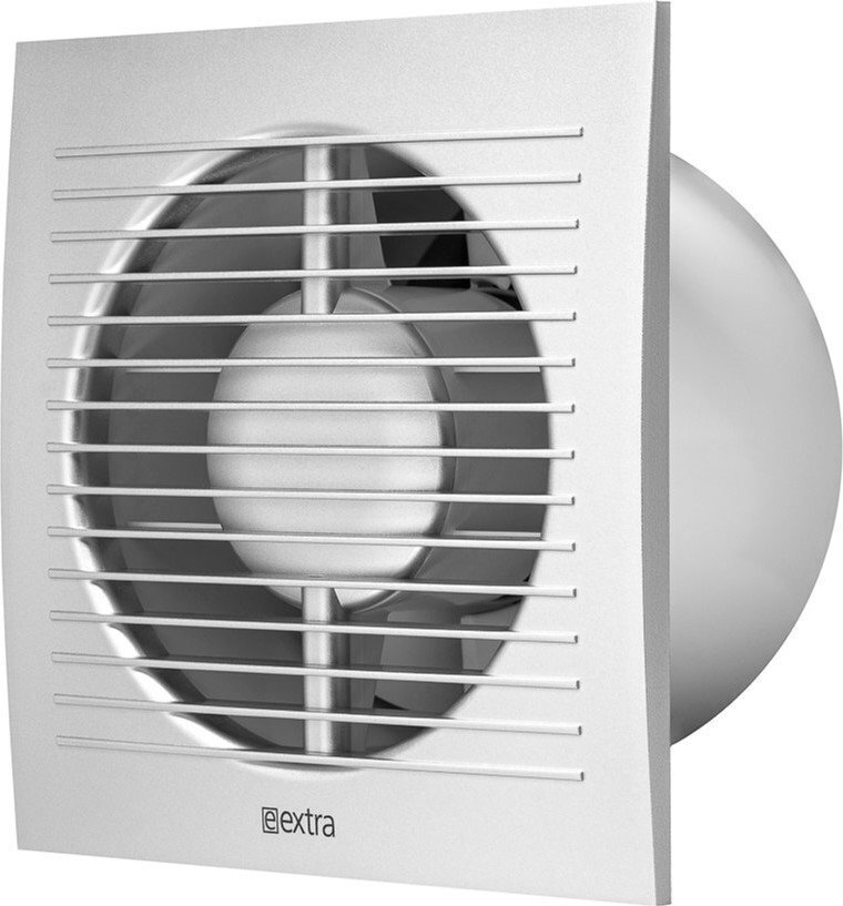 Elektriskais ventilators E-EXTRA, Ø100mm ar taimeri cena un informācija | Ventilatori vannas istabai | 220.lv
