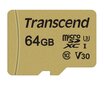 Transcend MicroSDXC 64GB (+SD Adapteris) cena un informācija | Atmiņas kartes mobilajiem telefoniem | 220.lv