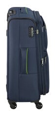 Чемодан 66 cm D&N Lederwaren, синий цена и информация | Чемоданы, дорожные сумки | 220.lv