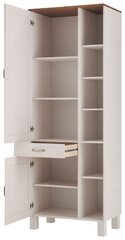Кухонный шкафчик Notio Living Dennis 205, белый/коричневый цена и информация | Кухонные шкафчики | 220.lv