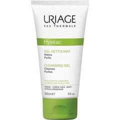 Sejas attīrošs gels Uriage Hyseac Cleancing Gel 150 ml цена и информация | Средства для очищения лица | 220.lv