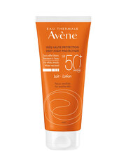 Солнцезащитный крем Avene Sun Care Eau Thermale SPF50+ 100 мл цена и информация | Кремы от загара | 220.lv