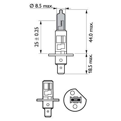 Philips White Vision Intense white xenon effect H1, 2gab. + 2gab. x W5W цена и информация | Auto spuldzes | 220.lv