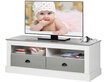 TV galdiņš Notio Living Tommy 120, balts/pelēks cena un informācija | TV galdiņi | 220.lv